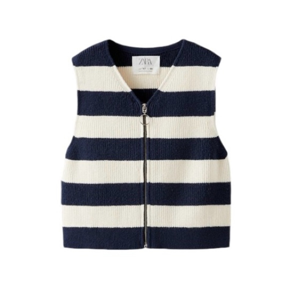Zara kids size 9-10 zipped knit vest